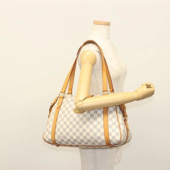 LOUIS VUITTON Damier Azur Stresa PM Tote Bag M51188 LV Auth 138702 - Picture 3 of 16